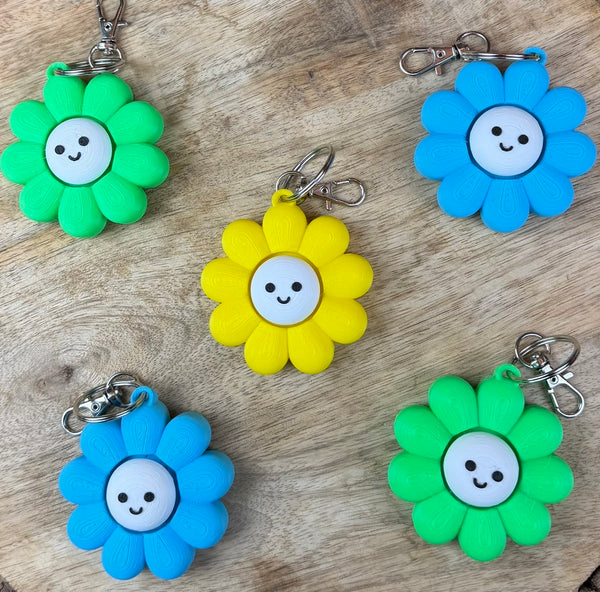 Daisy Flower Keychain Clicker Fidget
